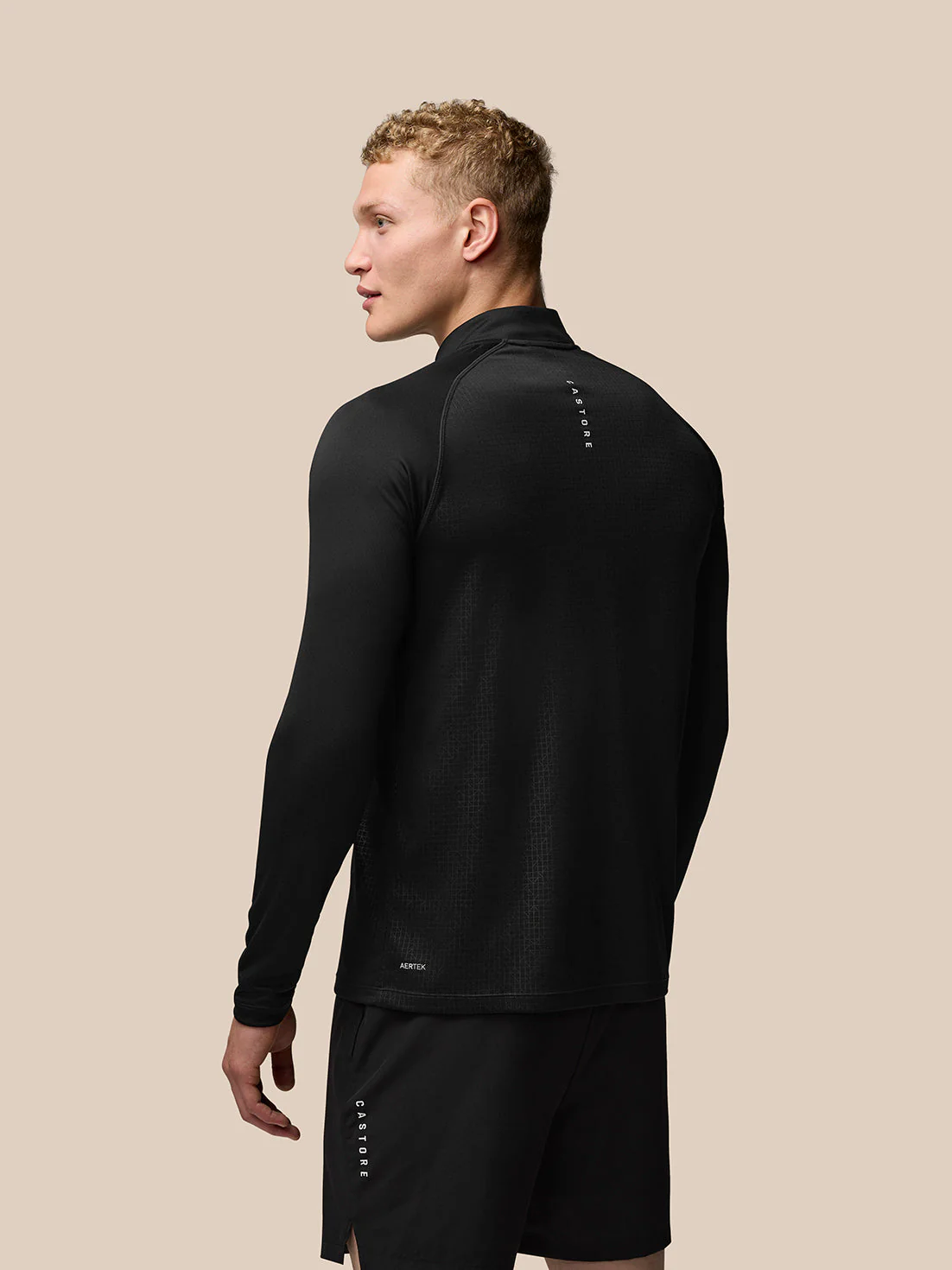 Adapt Training 1/4 Zip Top - Black - Image 2