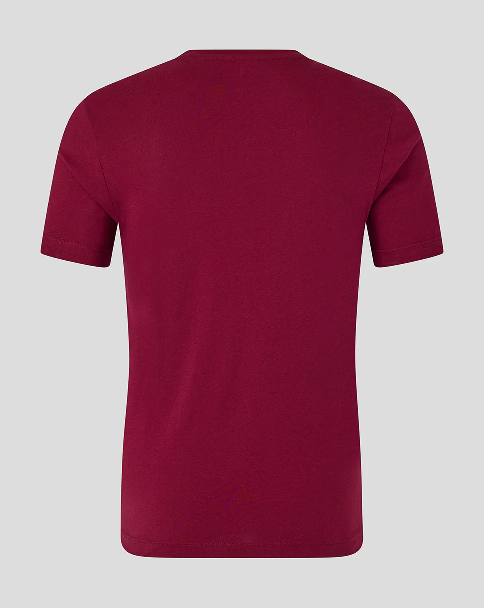 Adults 25/26 Essentials Ashes T-Shirt - Burgundy - Image 4