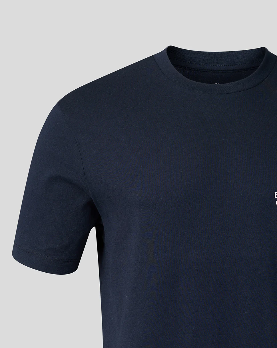 Adults 26/27 Essentials Crest Short Sleeve T-Shirt - Navy - Image 3