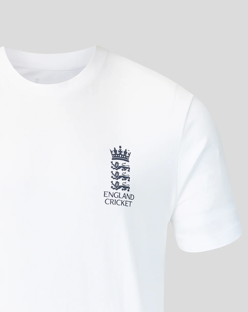 Adults 26/27 Essentials Crest Short Sleeve T-Shirt - White - Image 4