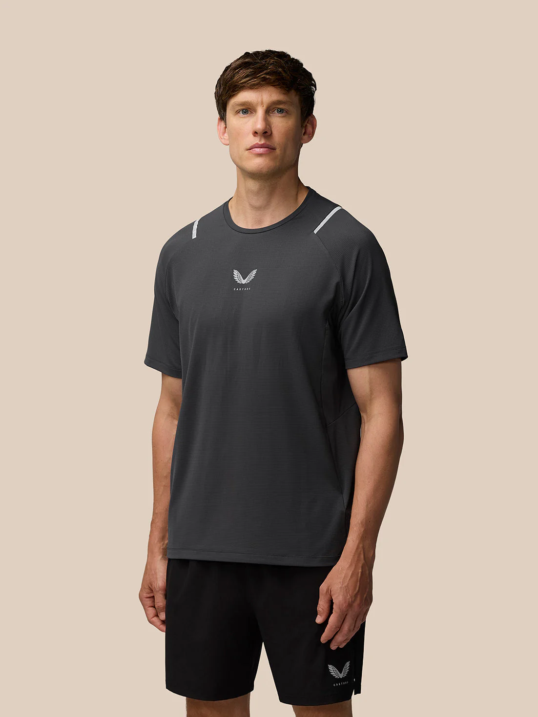 Apex Training T-Shirt - Gunmetal/Silver Reflective - Image 3