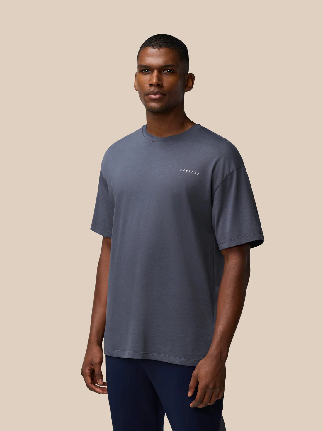 Flex Cotton T-Shirt- Pewter/Alloy - Image 2
