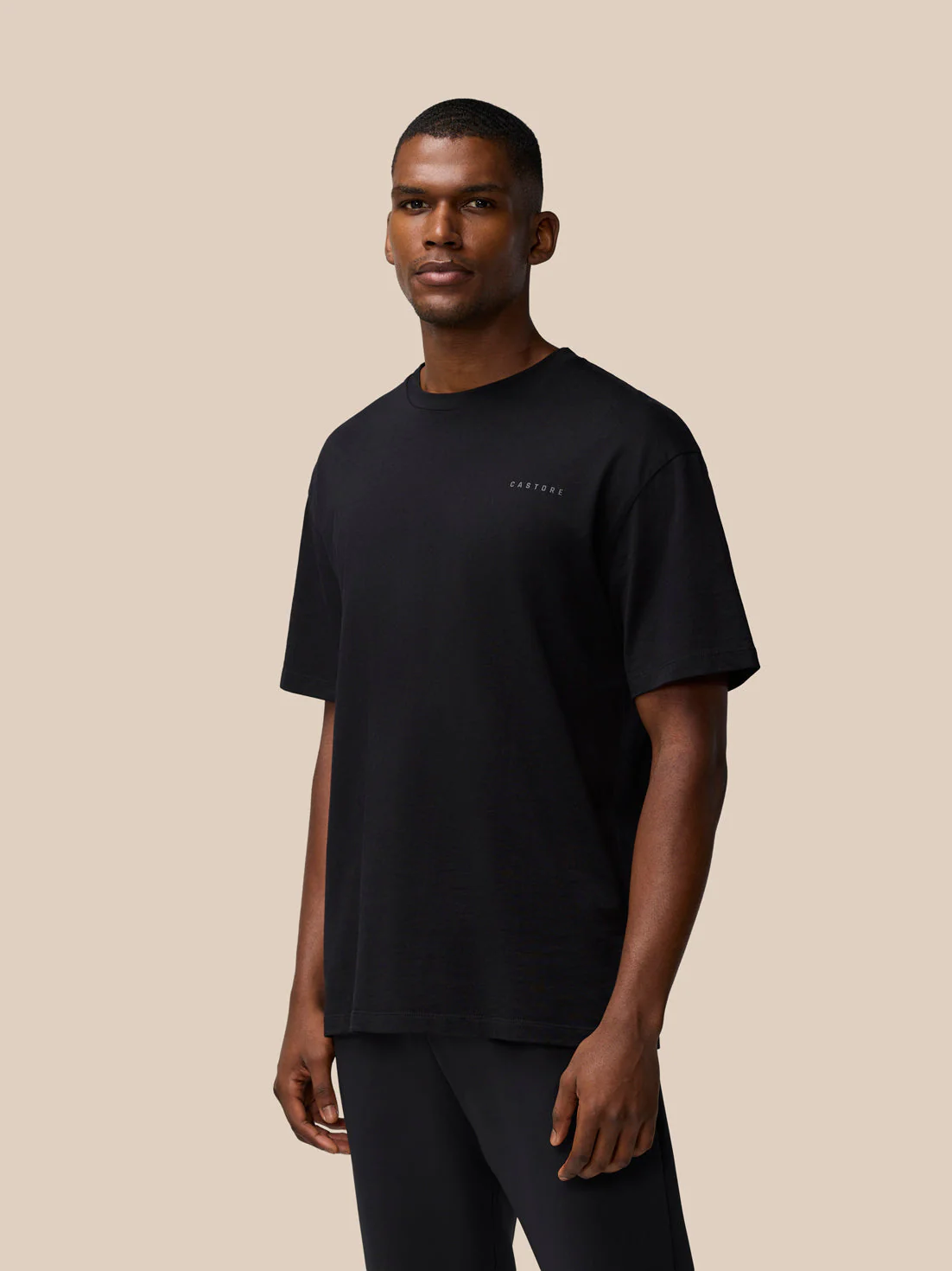 Flex Cotton T-Shirt- Black/Gunmetal - Image 2