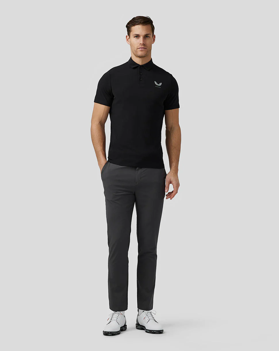 Men’S Golf Essential Polo - Black - Image 3