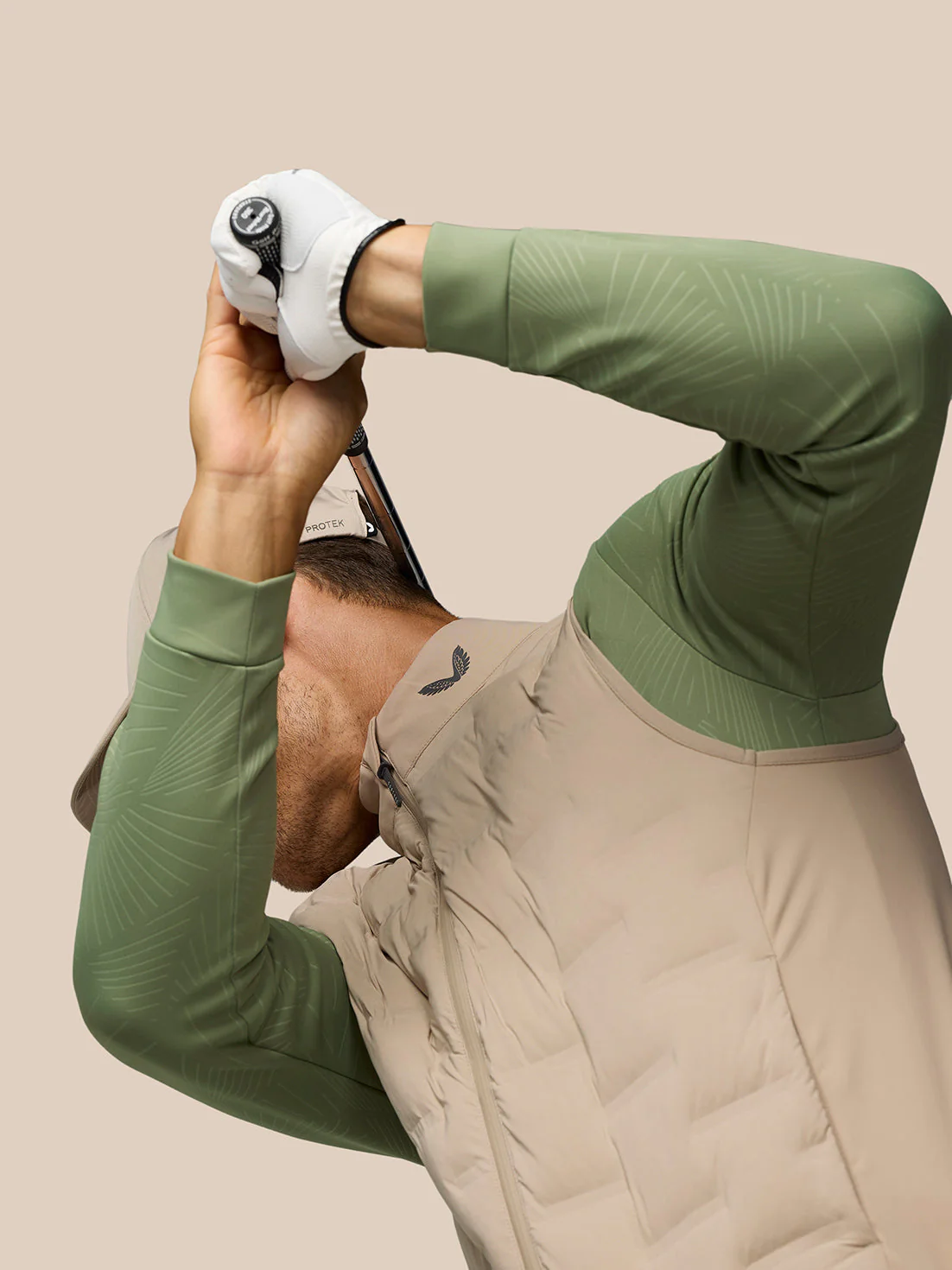 Golf Pinnacle Gilet - Mushroom - Image 4