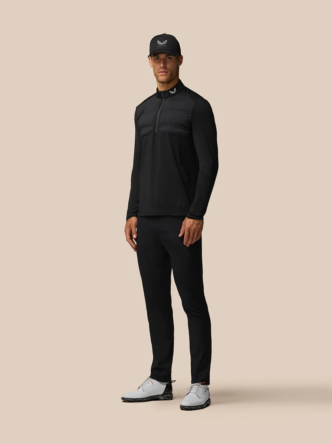 Golf Pinnacle Lvs Hybrid 1/2 Zip Top - Black/Alloy - Image 4