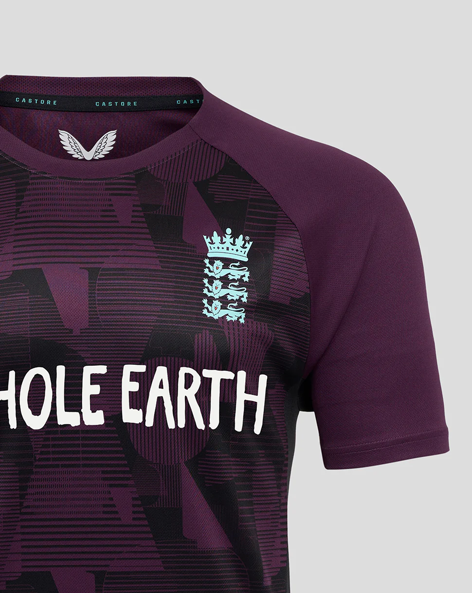 Mens 25/26 England Cricket Pro Training Short Sleeve T-Shirt - Image 3
