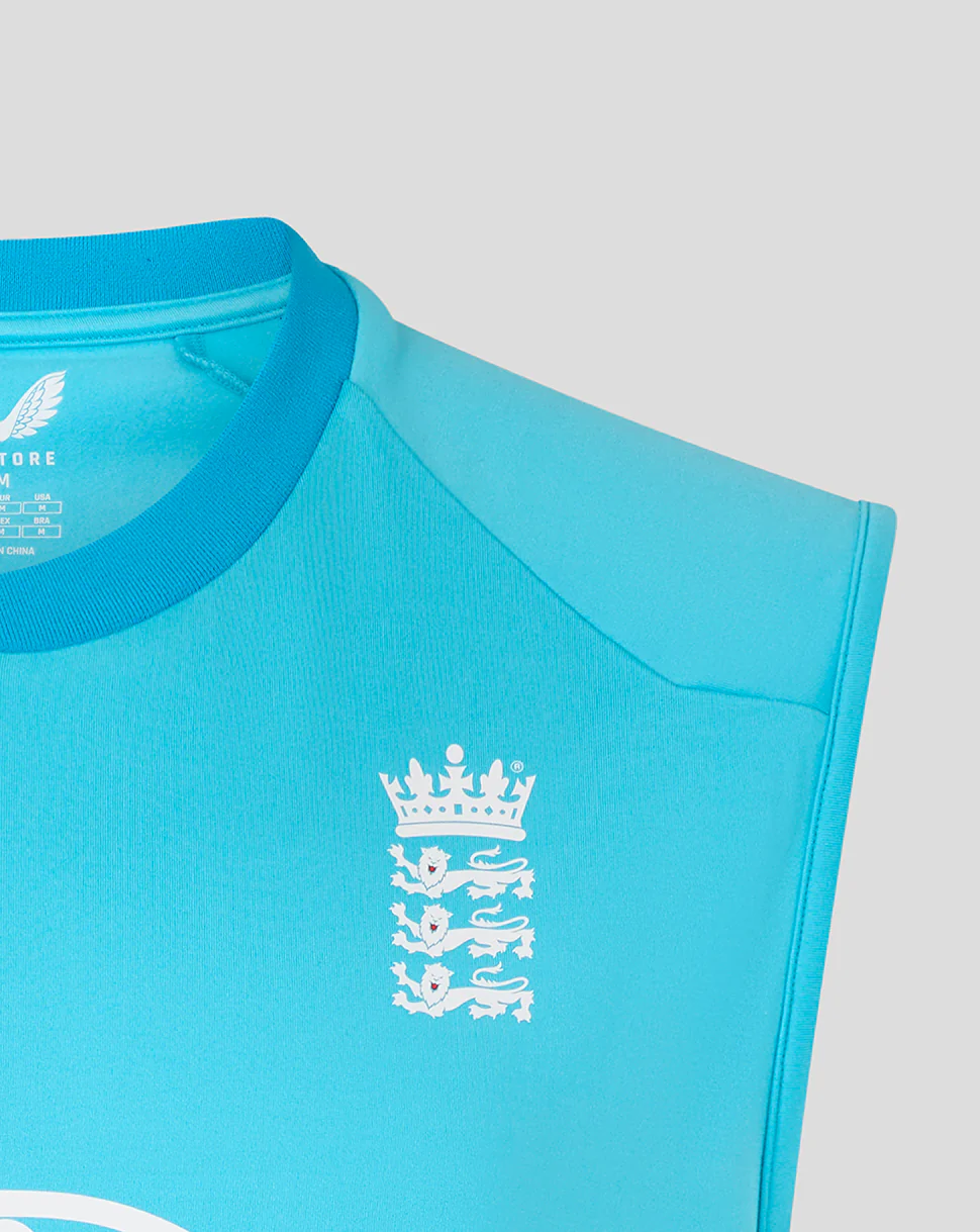 Mens 26/27 ODI Sleeveless Vest - Blue - Image 4