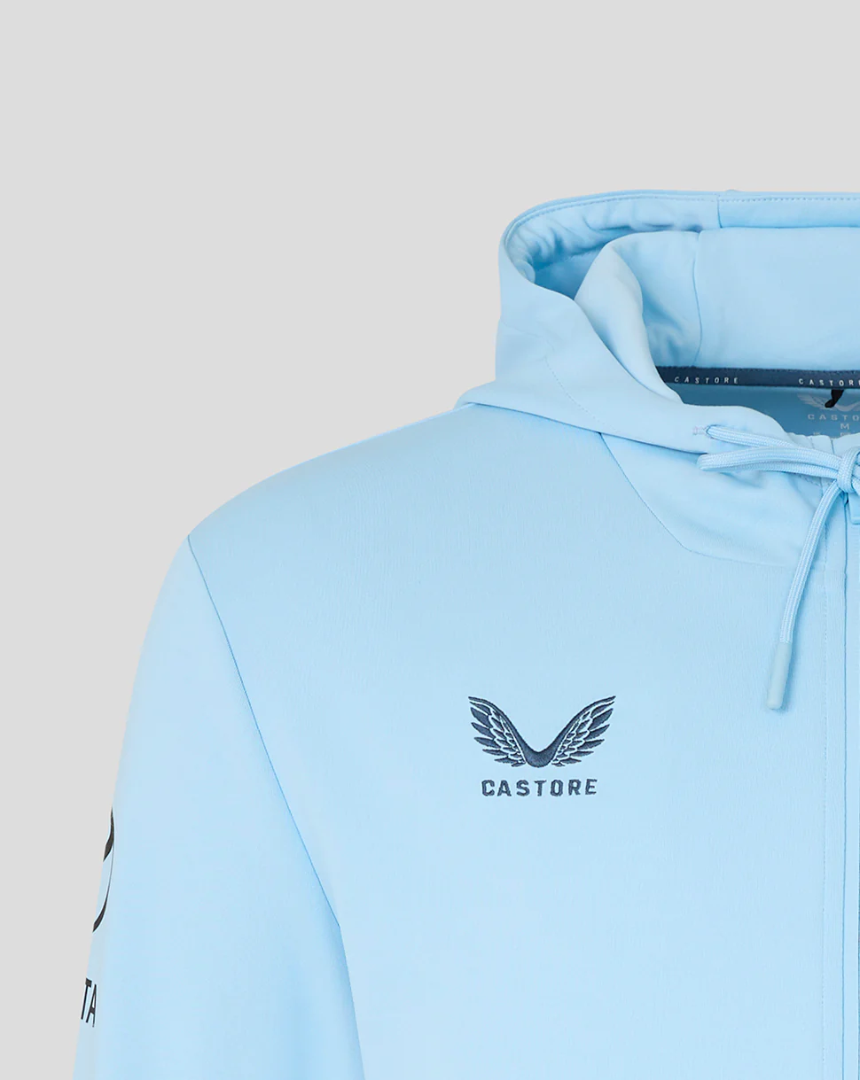 Mens 26/27 Travel Flex Full Zip Hoodie - Airy Blue - Image 4