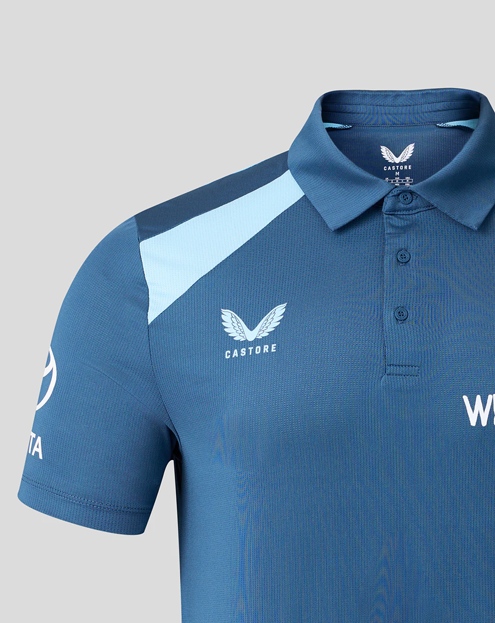 Mens 26/27 Training Poly Polo - Blue - Image 4