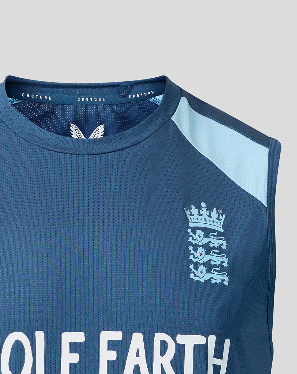 Mens 26/27 Training Sleeveless T-Shirt - Blue - Image 4