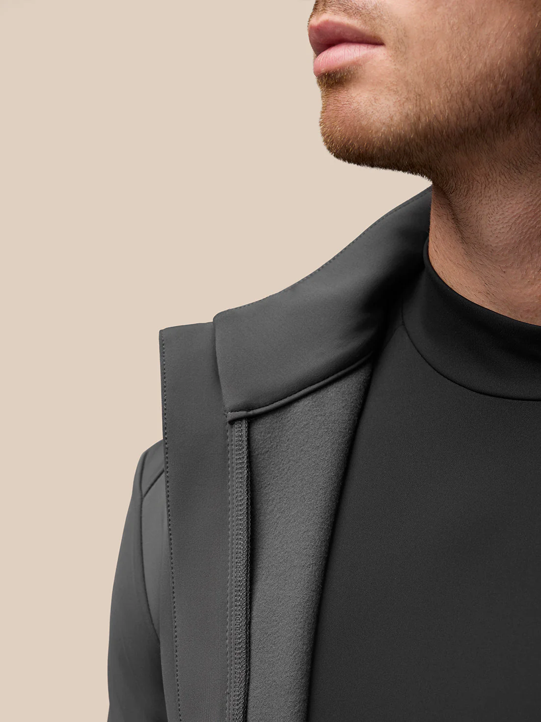 Garcia Hybrid Jacket - Charcoal - Image 4