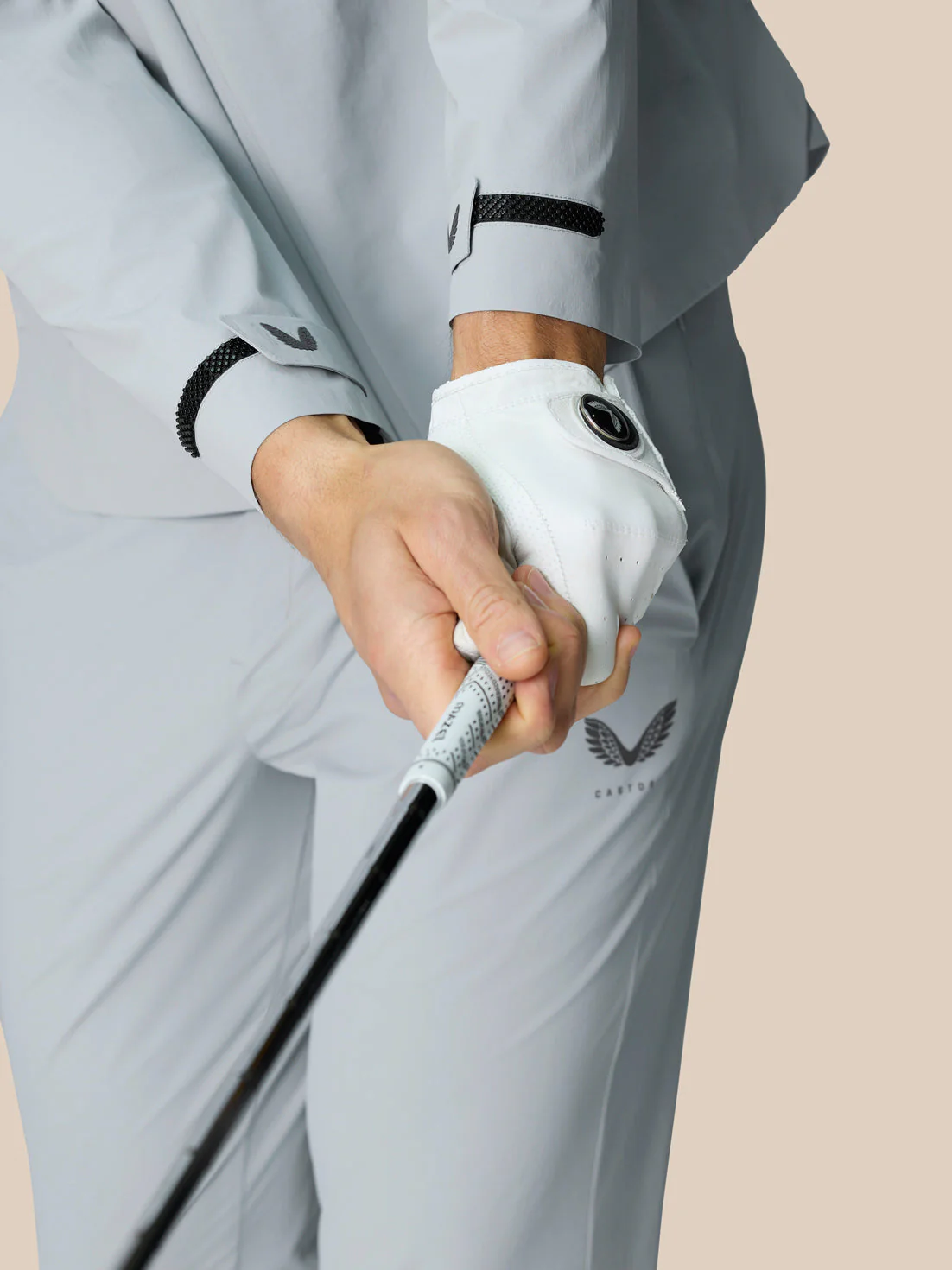 Golf Pinnacle Lvs Woven Jacket - Mid Grey - Image 3