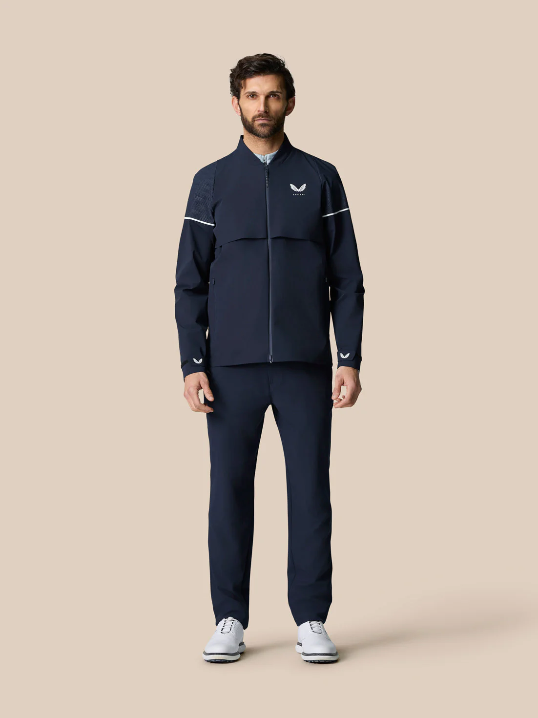 Golf Pinnacle Lvs Woven Jacket - Midnight Navy - Image 7