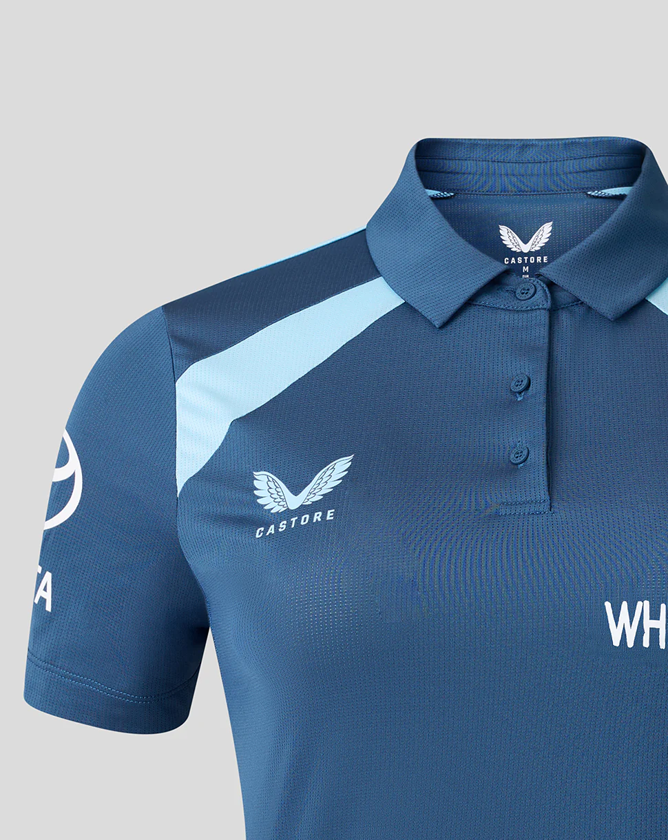Womens 26/27 Training Poly Polo - Blue - Image 3