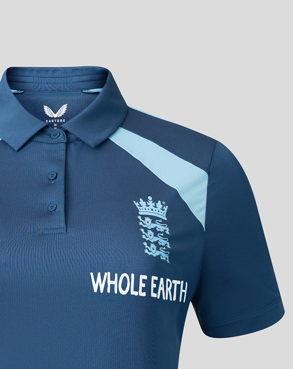 Womens 26/27 Training Poly Polo - Blue - Image 4