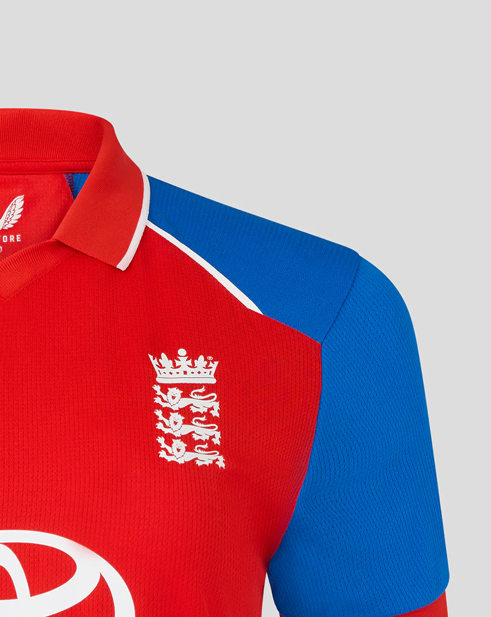 Womens 26/27 T20 Short Sleeve Shirt - Red - Image 7