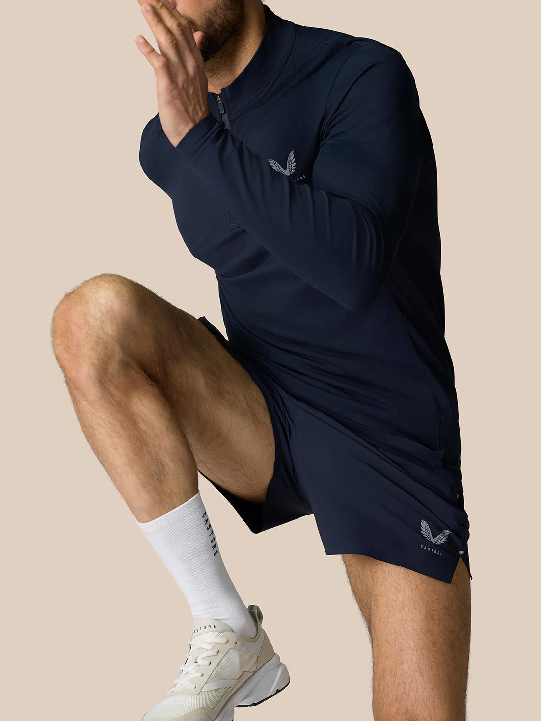 Zone Training 1/4 Zip Top - Midnight Navy - Image 5